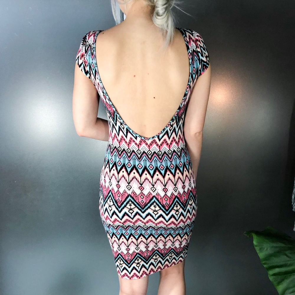 Colorful bodycon summer dress - Picture 3 of 3
